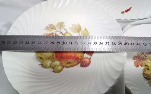 Burleigh Ware "Vintage Harvest" serving platter and 6 plates