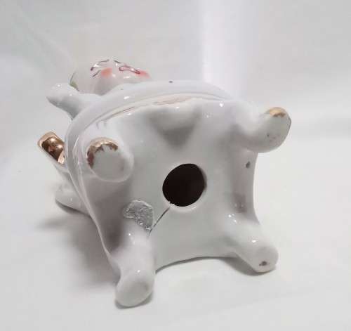 Most beautiful vintage brat! Crying baby on chair figurine