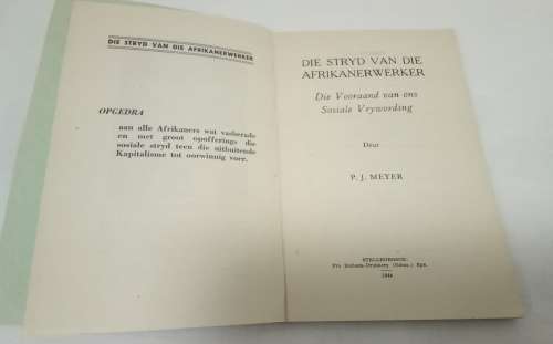 Versameling van vyf Boekies - Ossewabrandwag