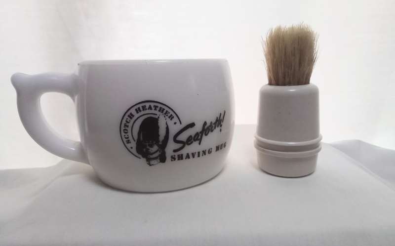 Vintage Seaforth scotch Heather shaving mug with Culmak brush