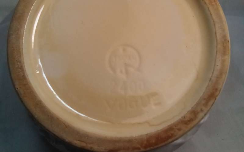 Vintage `Rubens originals` embossed white ceramic vase