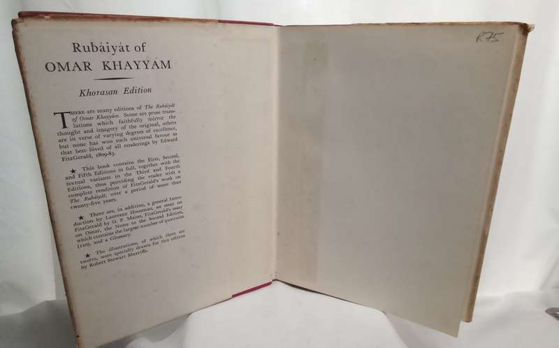 RUBAIYAT OF OMAR KHAYYAM, illus. by Robert Stewart Sherriffs 1954