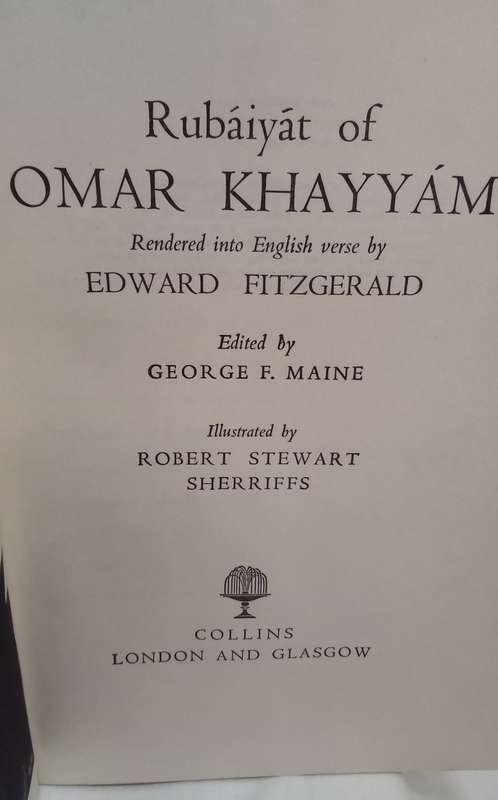 RUBAIYAT OF OMAR KHAYYAM, illus. by Robert Stewart Sherriffs 1954