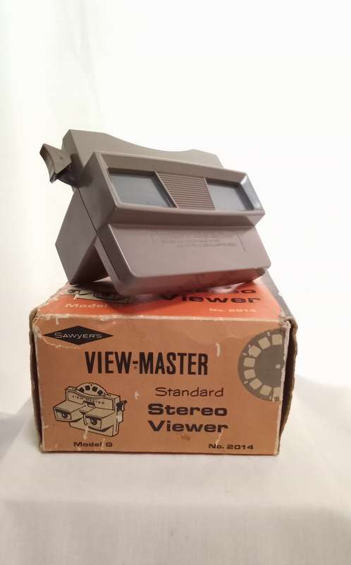 1960s Sawyer`s VIEW-MASTER Brown Beige Model G (#2014) with Original Box