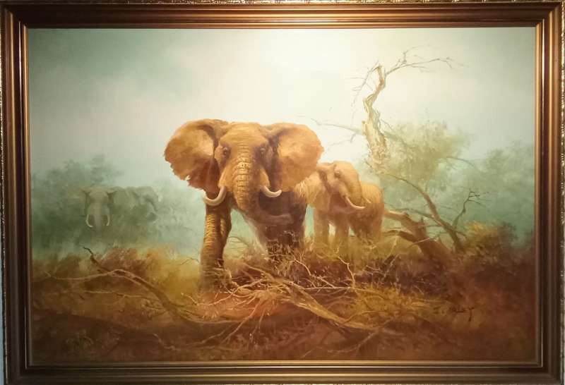 Stunning original oil painting by J. Carley