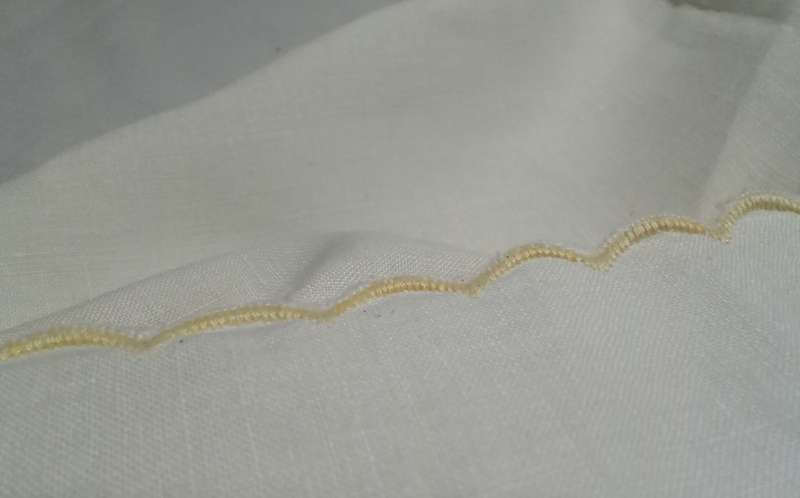 Beautiful small vintage hand embroidered table cloth