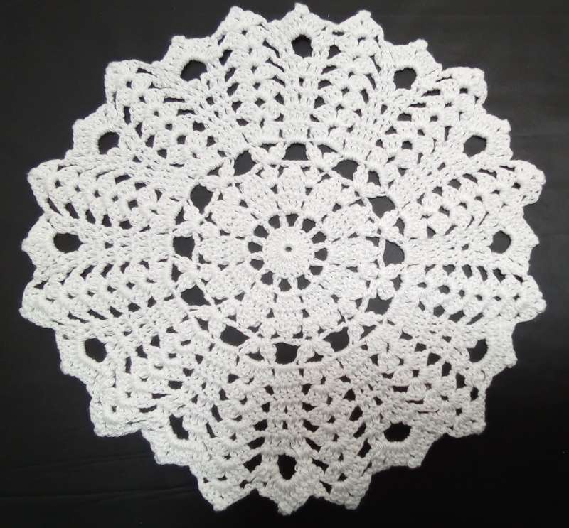 Vintage hand crocheted doily