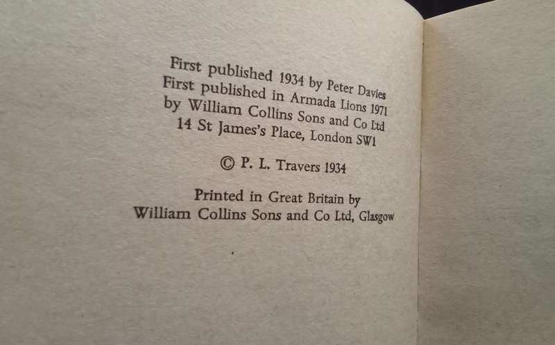 Mary Poppins - first edition 1934 paperback