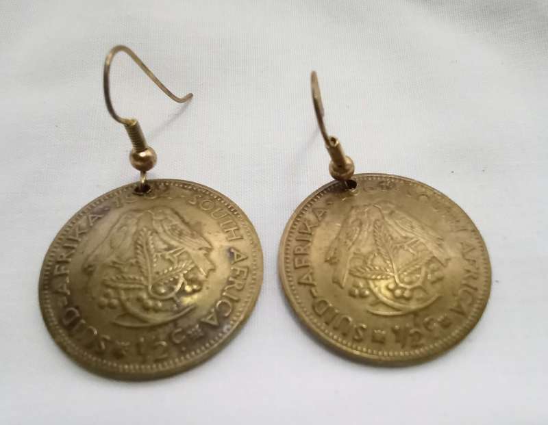 South Africa penny earrings