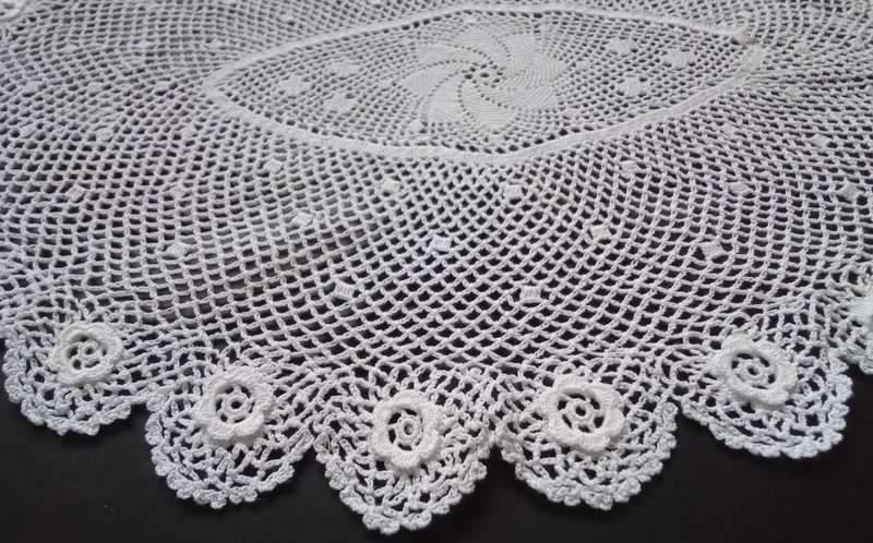 Oh how beautiful ! Stunning crocheted doily - about 32cms across
