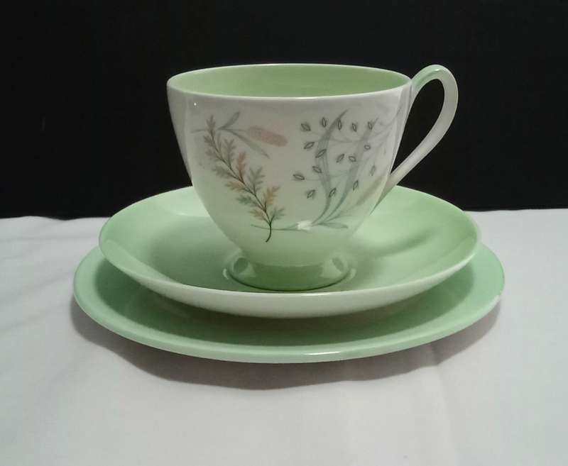 Beautiful green Queen Anne `Glade` trio