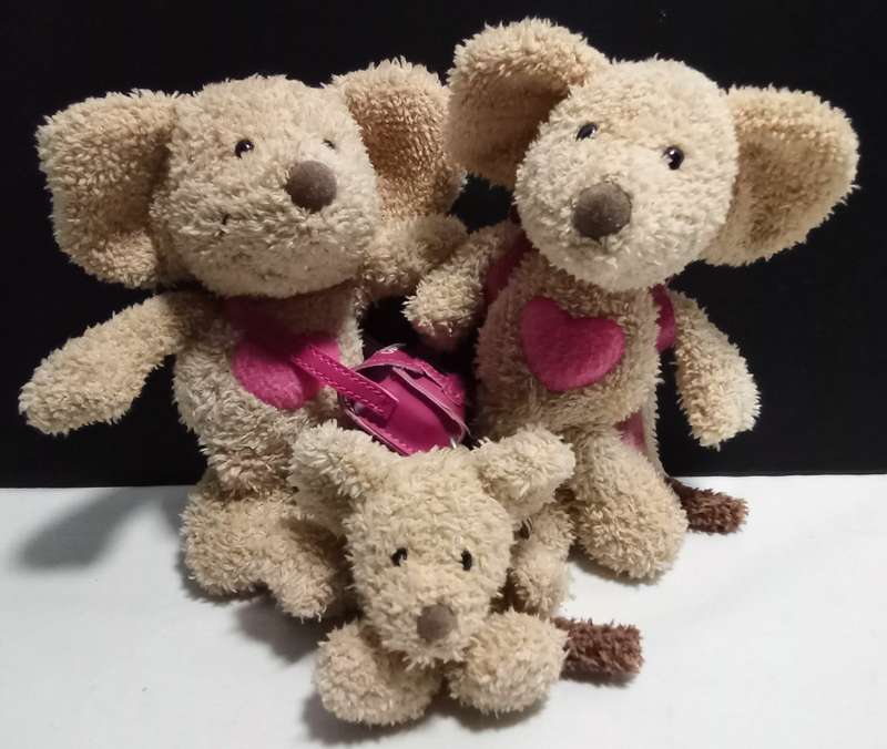Three Nici Steinbeck Lillebi mouse toys