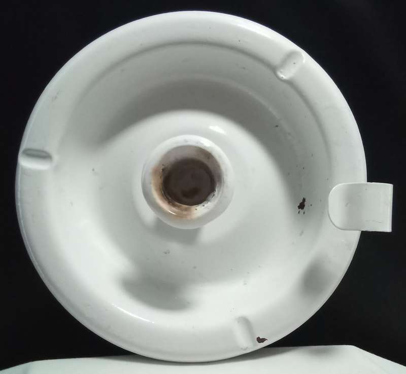 Vintage enamel candle holder