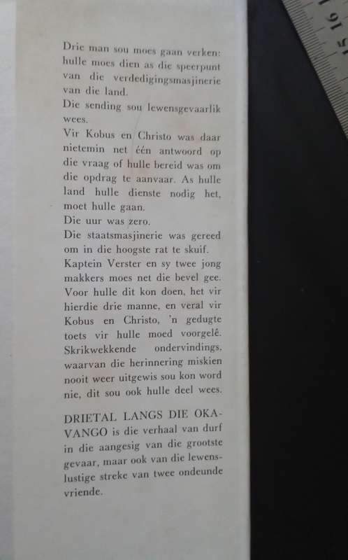 DRIETAL LANGS DIE OKAVANGO  B. R. Retief (1964)