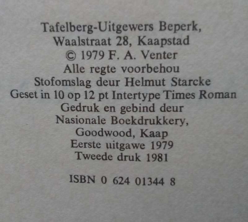 Kambro-kind - FA Venter (1981)