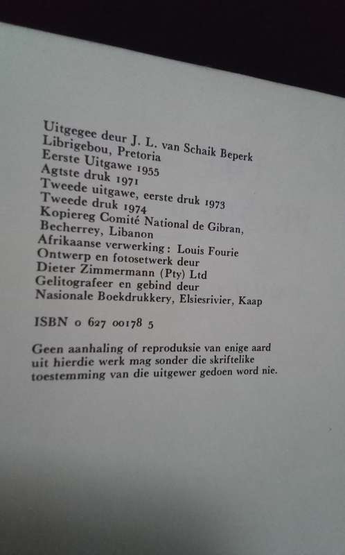 Die Profeet - Kahlil Gibran