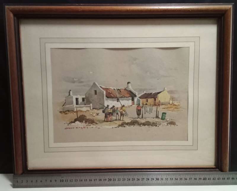 Framed Johnnie de Kock print