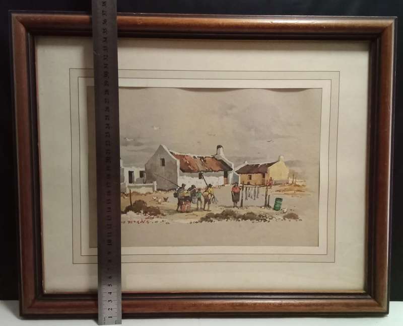 Framed Johnnie de Kock print
