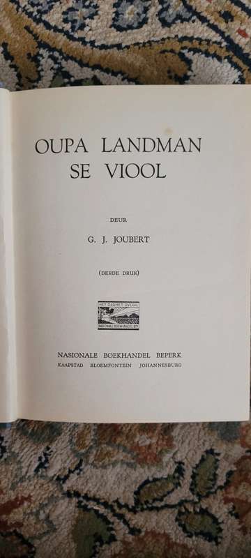OUPA LANDMAN SE VIOOL - G. J. JOUBERT
