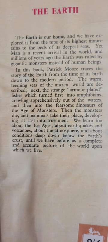 The earth - a true book - Patrick Moore - 1956