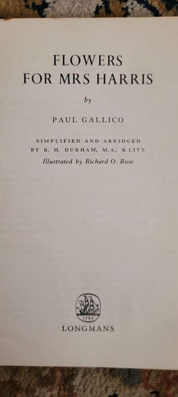 Paul Gallico: Flowers for Mrs Harris