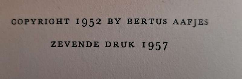 VORSTIN ONDER DE LAND SCHAPPEN - BERTUS AAFJES 1957