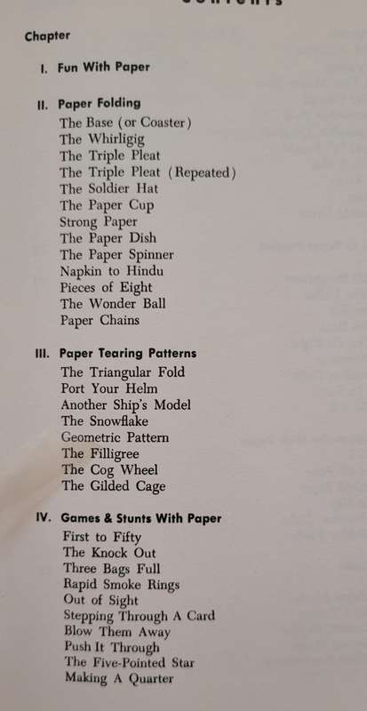 FELL`S GUIDE   PAPERCRAFT  TRICKS  GAMES  AND PUZZLES - WALTER B. GIBSON 1963