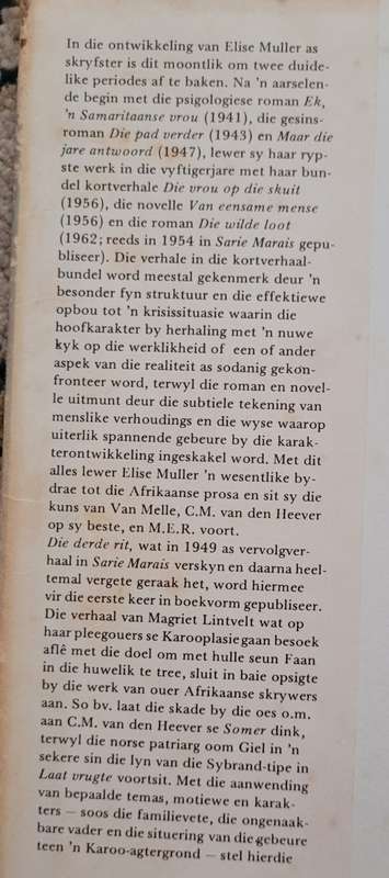 Die Derde Rit - Elise Muller  1978