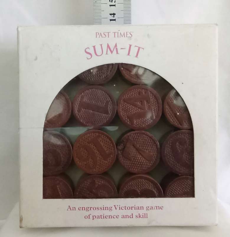 Vintage Traditional Victorian Past Times Sum-It Boxed Game