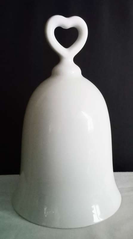 Vintage Porcelain Pink Flowers Bell - Japan