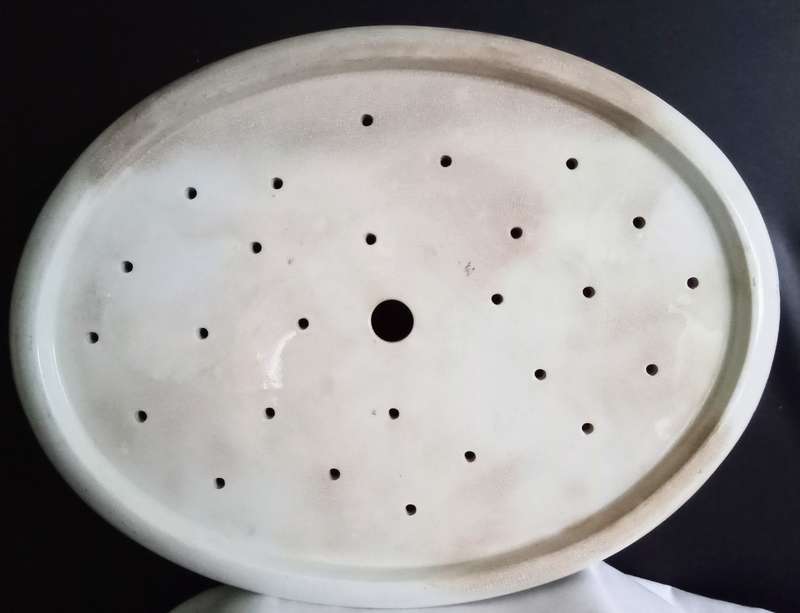 Antique Ironstone meat drainer