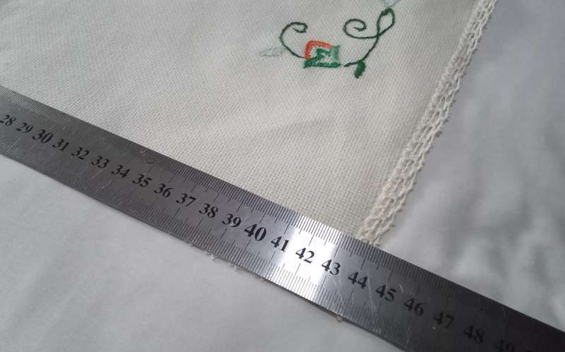 Excellent condition vintage hand embroidered tray cloth