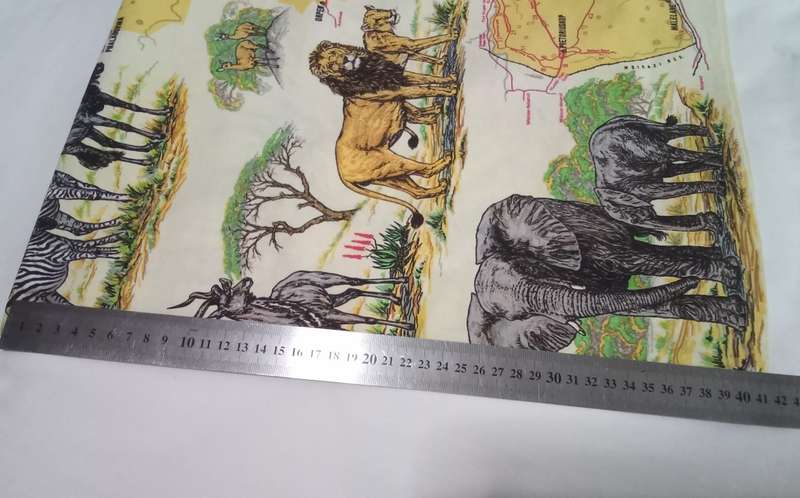 Kruger park - Excellent condition dishcloth (?) Map