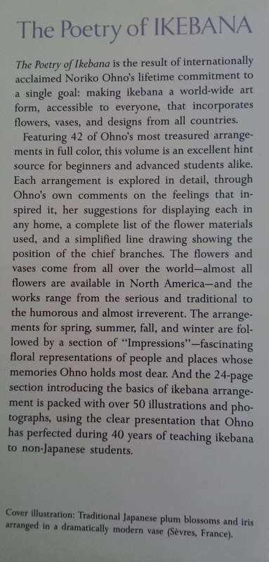 The Poetry of IKEBANA -  Noriko Ohno  1990