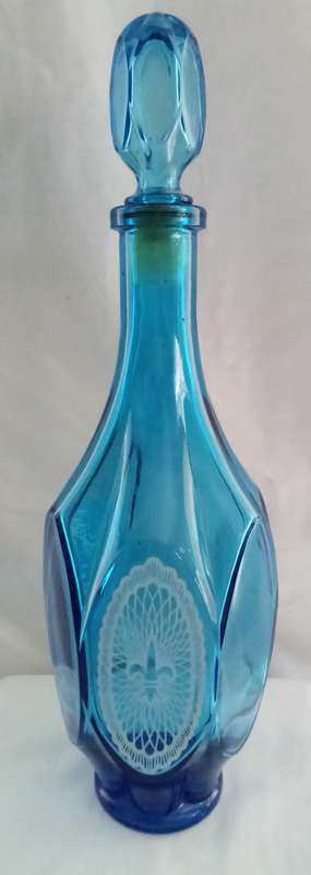 Gorgeous vintage turquoise apothecary bottle