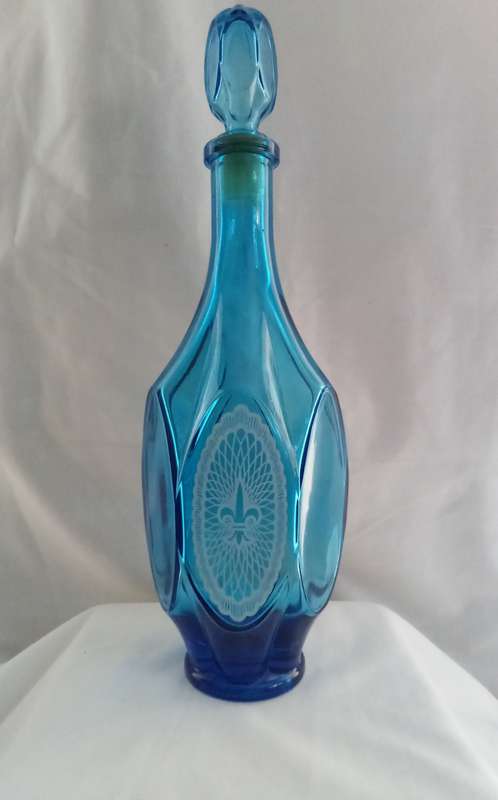 Gorgeous vintage turquoise apothecary bottle