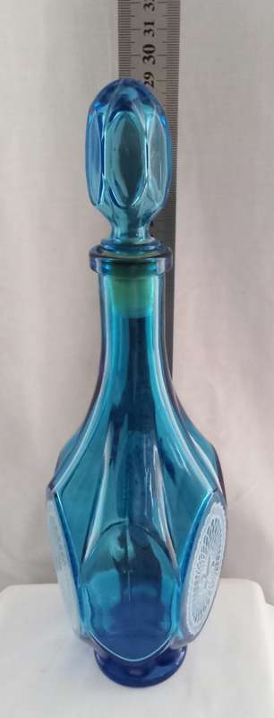 Gorgeous vintage turquoise apothecary bottle