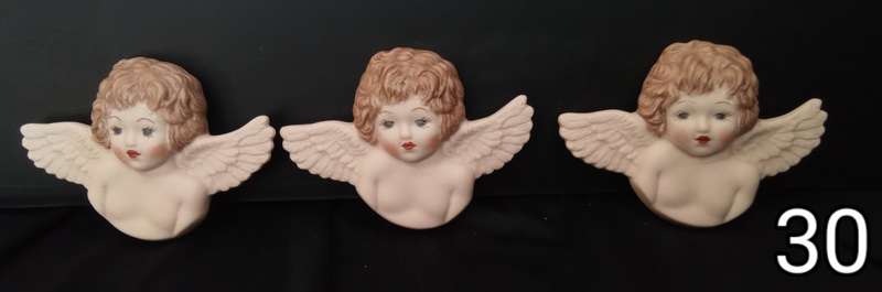 Beautiful hand painted porcelain angels