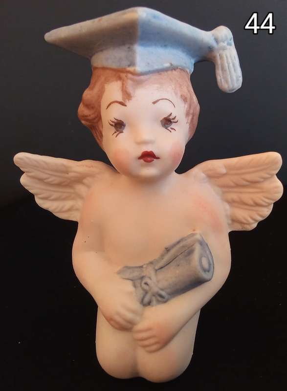 Beautiful hand painted porcelain graduation Angel