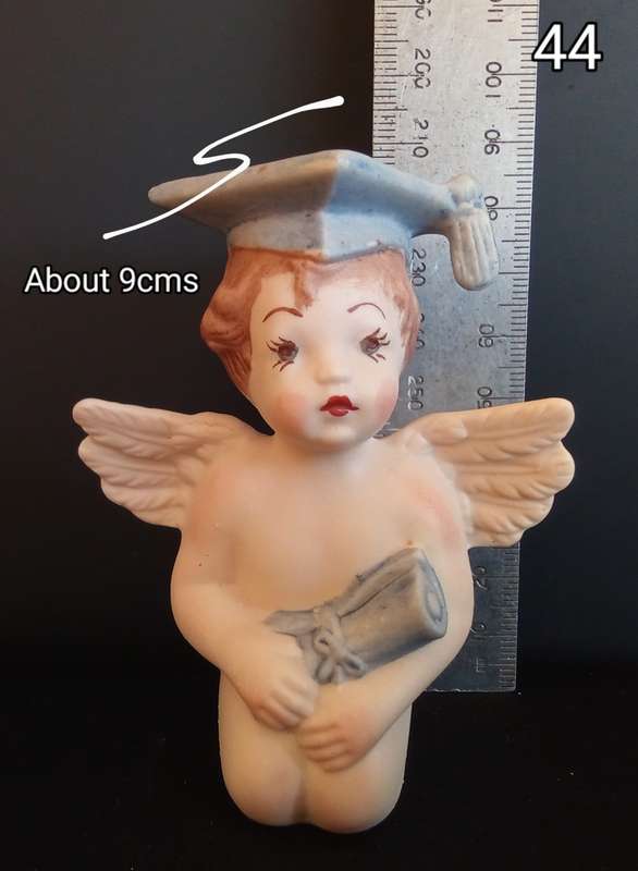 Beautiful hand painted porcelain graduation Angel