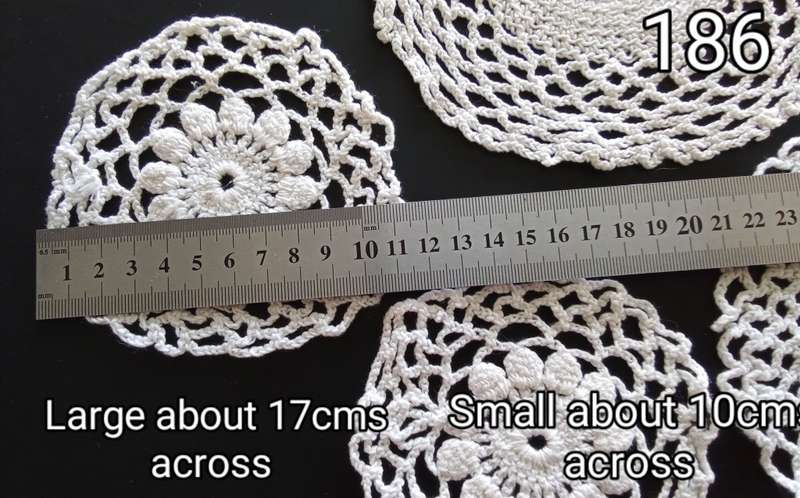 Lot of Four lovely vintage doilies