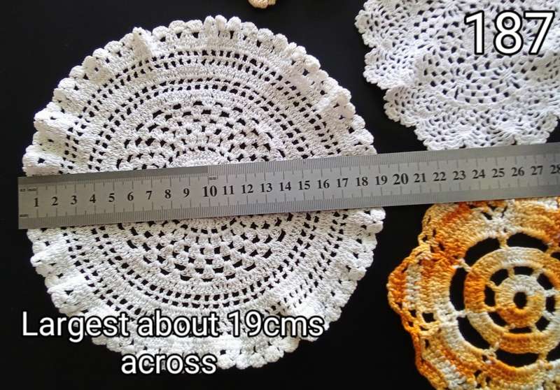 Lot of Four lovely vintage doilies