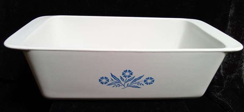 Corningware cornflower loaf pan