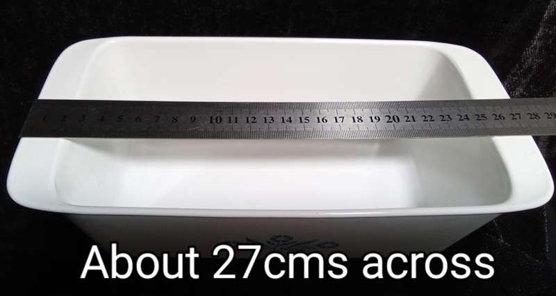 Corningware cornflower loaf pan