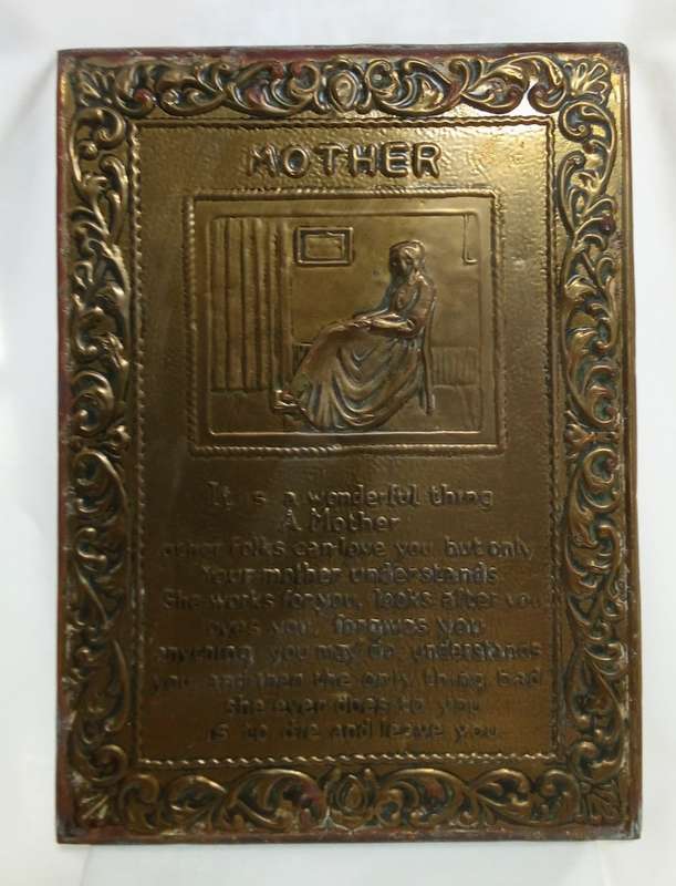 Slightly depressing vintage `Mother` wall plaque