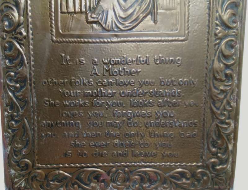 Slightly depressing vintage `Mother` wall plaque