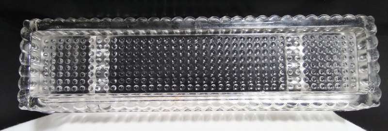 Vintage glass pen tray