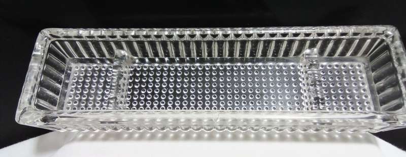 Vintage glass pen tray