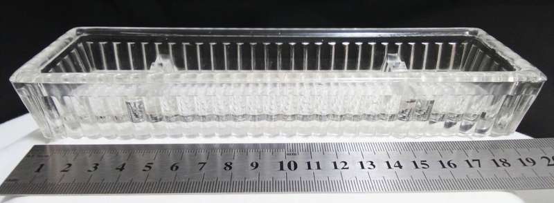 Vintage glass pen tray