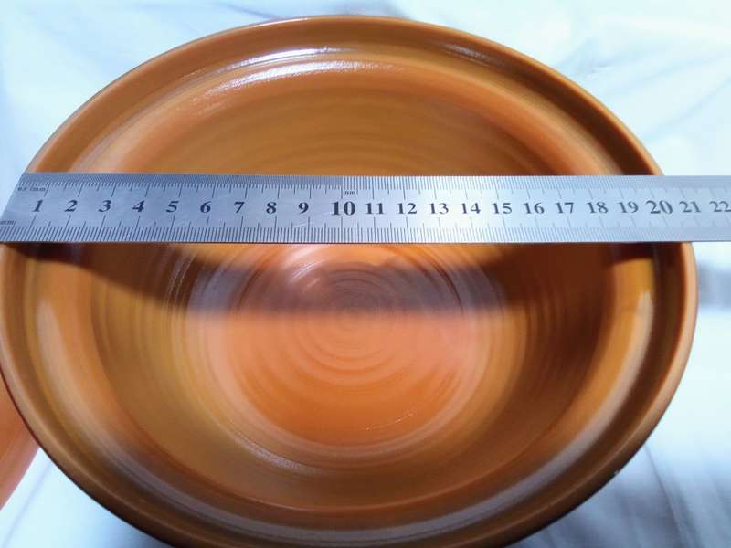 Stunning Vintage Arcopal Volcan Rustique glass Casserole